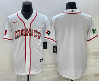 Men%27s USA Baseball Blank 2023 White World Classic Stitched Jerseys